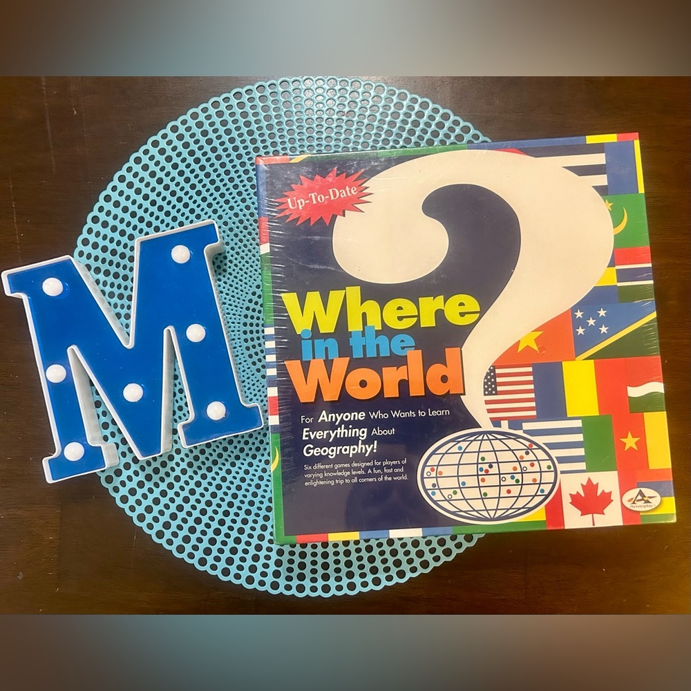 Where in the World? Geography Game; New/Sealed